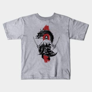 Holder Of 3 Swords Samurai Kids T-Shirt